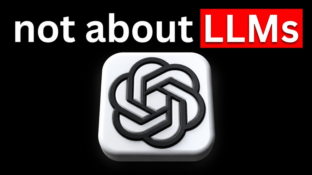 AI model icon below the words not about LLMs