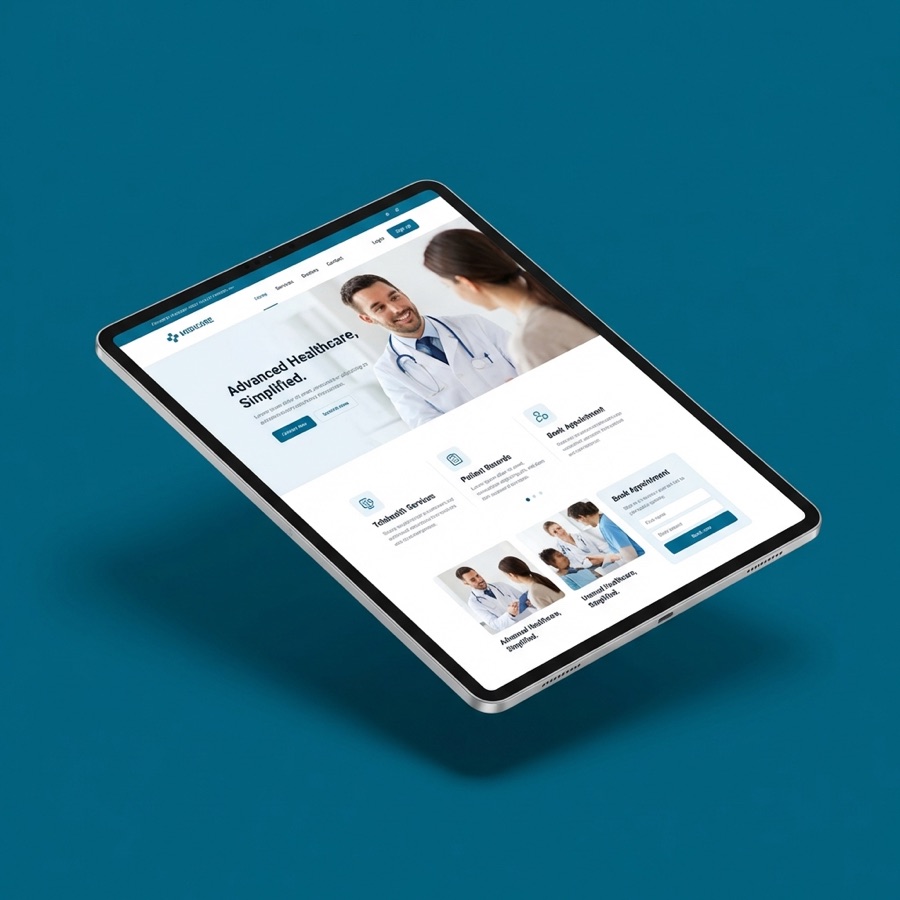 Website presentation created for the private medical practice